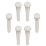 Zestaw kołków do mostka gitary akustycznej HOSCO F-0003 (WH) plastikowe piny