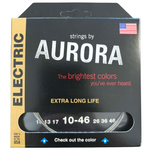 Struny do gitary elektrycznej Aurora Premium Clearcoat 10-46 Medium Bezbarwne