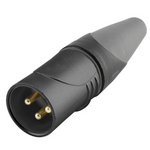 Hicon HI-X3CM-HD-B wtyk męski XLR wodoodporny IP67