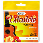 Struny do ukulele sopranowego GorStrings Black US2-B 24-34
