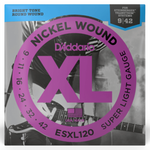 D'Addario ESXL120 Niklowane struny do gitary elektrycznej 6-strunowej 9-42 super light