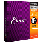 Elixir 11102 NanoWeb 80/20 Bronze 13-56 Medium struny do gitary akustycznej