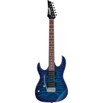 Gitara elektryczna leworęczna Ibanez GRX70QAL-TBB Transparent Blue Burst