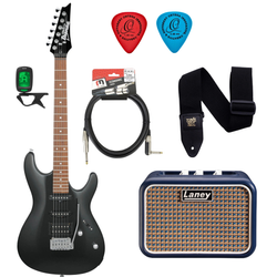 Zestaw gitara elektryczna Ibanez GSA60-BKN z combo Laney MINI-LION 3W i akcesoriami
