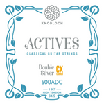 Struny do gitary klasycznej  Knobloch ACTIVES Double Silver CX Carbon 500ADC 24-43