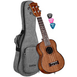 Ukulele Sopranowe z mahoniu Cascha Premium zestaw