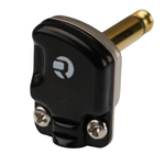 Złącze jack 6,3mm (1/4") kątowe Rean RP2RCF-B z płaską obudową na kabel mono