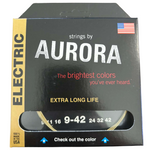 Złote Struny do gitary elektrycznej Aurora Premium Gold 9-42 Light Złote