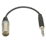 Adapter XLR 3p męski/jack 6.35mm plug 3-pin Klotz XLR-BMP6.3 przejściówka 0.2m