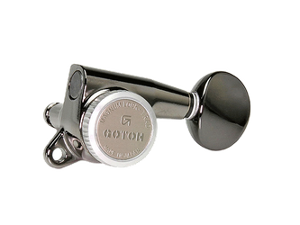 Klucze blokowane GOTOH SG381-05 MGT L6 Cosmo Black sześć lewych kluczy do gitary MG-T