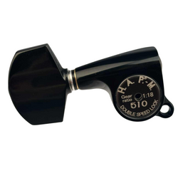 Klucze blokowane GOTOH SGS510Z-A01 HAPM czarne L3+R3 trzy lewe, trzy prawe klucze do gitary HAP-M