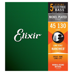 Elixir Bel 14202 Nanoweb 45-130 - Struny do gitary basowej