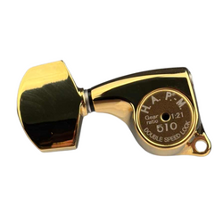 Klucze blokowane GOTOH SGL510Z-A01 HAPM złote L3+R3 trzy lewe, trzy prawe klucze do gitary HAP-M