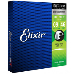 Elixir 19027 Optiweb Custom Light 9-46 struny do gitary elektrycznej