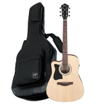 Zestaw gitara elektroakustyczna Ibanez V40LCE-OPN Lefty z dedykowanym pokrowcem Ibanez IAB540-BK