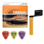 Zestaw strun do gitary akustycznej EZ900 85/15 Bronze 10-50 z korbką i kostkami