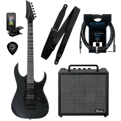 Zestaw gitara elektryczna Ibanez GRGR330EX-BKF z combo Ibanez IBZ10GV2 + akcesoria