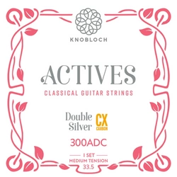 Struny do gitary klasycznej Knobloch Actives Double Silver CX Carbon 300ADC 24-43