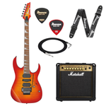 Zestaw gitara elektryczna Ibanez RG470DXFM-CS z combo Marshall MG15GFX Gold + akcesoria