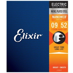 Elixir 12007 SuLt (09-52) NW struny do gitary elektrycznej 7-strunowej