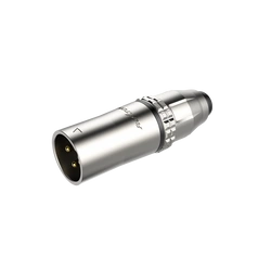 Wtyk XLR męski 3-pin wodoodporny IP67 Roxtone RX3MWP-NG