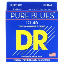 Struny do gitary elektrycznej DR PHR-10 Pure Blues 10-46