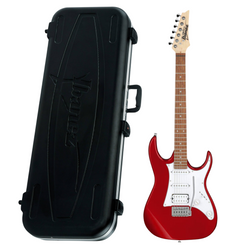 Zestaw gitara elektryczna Ibanez GRX40-CA GIO Candy Apple z dedykowanym futerałem  Ibanez M300C
