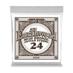 Ernie Ball P01424 Earthwood 80/20 Bronze Acoustic Guitar String .024  struna do gitary akustycznej