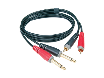 Kabel audio Klotz AT-CJ0200 2xJack-2xRCA 2m