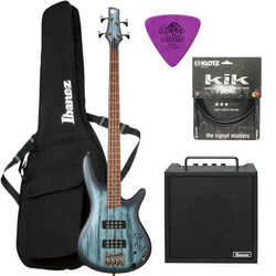 Zestaw gitara basowa Ibanez SR300E-SVM z combo basowym Ibanez IBZ10BV2 i akcesoriami