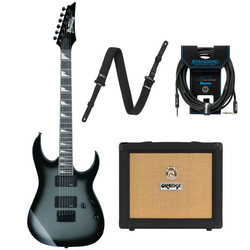 Zestaw gitara elektryczna Ibanez GRG121DX-MGS GRG superstrat z combo Orange CRUSH 20RT-BK