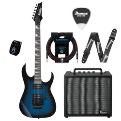 Zestaw gitara elektryczna Ibanez GRG320FA-TBS superstrat z combo Ibanez IBZ10GV2