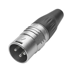 Hicon HI-X3CM-V wtyk męski XLR 3-pin z posrebrzanymi stykami