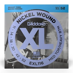 Struny do gitary elektrycznej D'Addario EXL116 Medium Top/Heavy Bottom 11-52