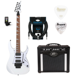 Zestaw gitara elektryczna Ibanez RG450DXB-WH biała z combo gitarowym Peavey RAGE 258