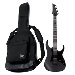 Zestaw gitara elektryczna Ibanez GRGR131EX-BKF GIO Black Flat z dedykowanym pokrowcem Ibanez IGB540-BK