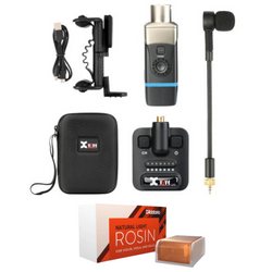 Zestaw system bezprzewodowy do skrzypiec Xvive U9 z wbudowanym mikrofonem i kalafonia D'Addario VR200 