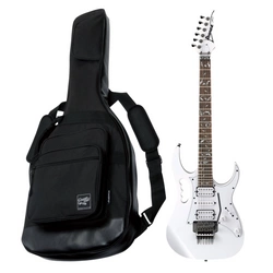 Zestaw gitara elektryczna Ibanez JEMJR-WH Steve Vai Signature z dedykowanym pokrowcem Ibanez IGB540-BK