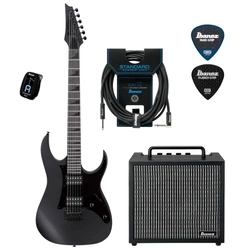 Zestaw gitarowy Ibanez GRGR131EX-BKF gitara elektryczna z combo Ibanez i akcesoriami