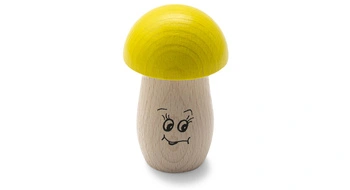 Grzechotka grzyb Rohema 61641 Mushroom Shaker High dla dzieci 1+ drewno żółte