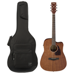 Zestaw gitara elektroakustyczna Ibanez PF12MHCE-OPN z dedykowanym pokrowcem Ibanez IAB540-BK