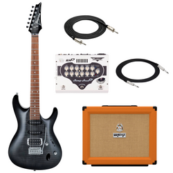 Zestaw gitara elektryczna Ibanez SA260FM-TGB ze wzmacniaczem Taurus SH3CL i kolumną Orange PPC112 