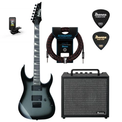Zestaw gitarowy Ibanez GRG121DX-MGS gitara elektryczna superstrat z combo Ibanez IBZ10GV2 i akcesoriami 