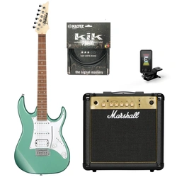 Zestaw gitara elektryczna Ibanez GRX40-MGN GIO + combo Marshall MG15G Gold 