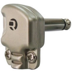Złącze jack 6,3mm kątowe Rean RP2RCF z płaską obudową mono na kabel