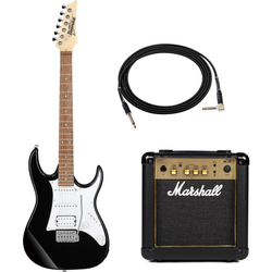 Zestaw gitara elektryczna Ibanez GRX40-BKN GIO z combo Marshall MG10G Gold