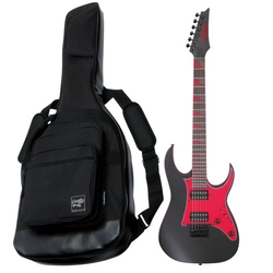 Zestaw gitara elektryczna Ibanez GRG131DX-BKF GRG GIO z dedykowanym pokrowcem Ibanez IGB540-BK