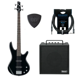 Zestaw gitara basowa Ibanez GSR180-BK z combo + akcesoria