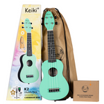 Zestaw ukulele sopranowe Ortega K2-CBM Keiki ABS Caribbean Mint z akcesoriami