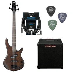 Gitara basowa Ibanez GSRM20B-WNF GIO Walnut Flat z combo Ibanez P20
